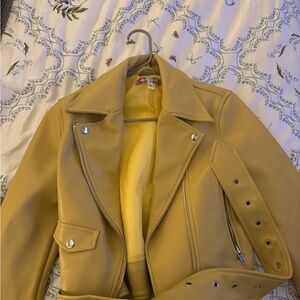 Yellow Leather Jacket